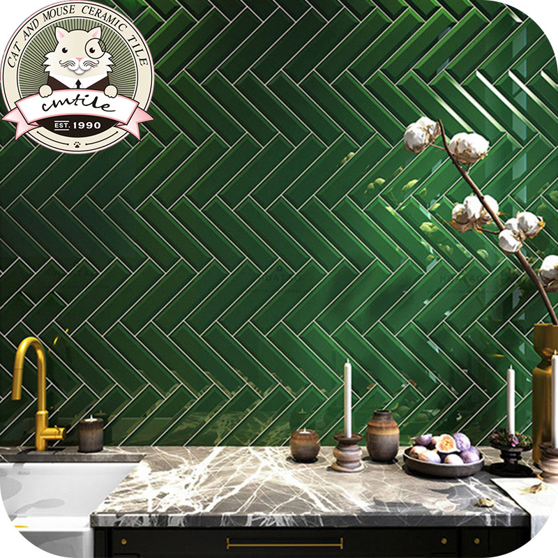 Minimalist bread brick Nordic metro brick make-up room Kitchen Bathroom Wall Brick Colorful small white brick 75 * 300