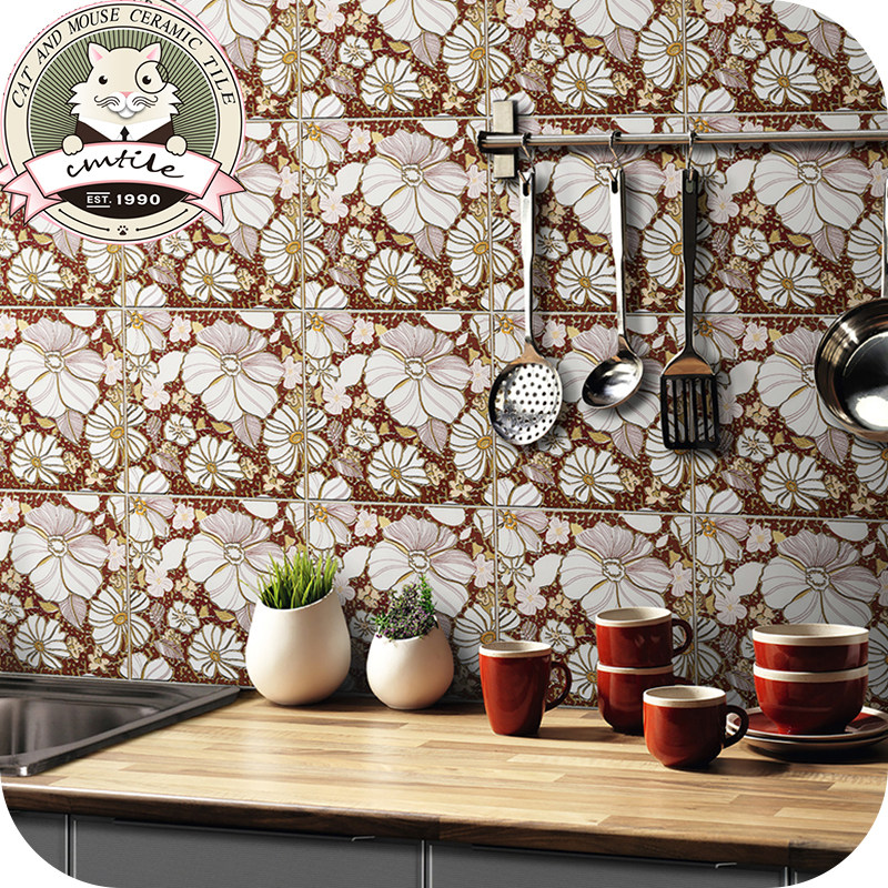 European retro light luxury microcrystalline gold-plated polished crystal brick 300x300 background wall brick kitchen powder room polished gold brick