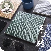 Hand-painted small tiles Kitchen balcony Bathroom floor tiles Wear-resistant tiles Background wall tiles 200x200