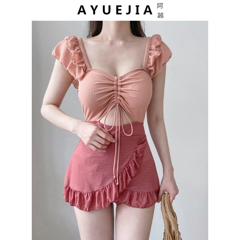 Even Body Swimsuit Woman Summer Dress Conservative Shading 2021 New Burst Fashion Sexy Bubble Spa Swimsuit