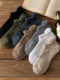 Towel-soled socks men's boat socks spring and autumn pure cotton short socks cotton deodorant summer men's short socks sports solid color