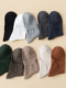 Solid color socks men's mid-calf socks spring and autumn white pure cotton deodorant sweat-absorbent breathable men's black sports socks