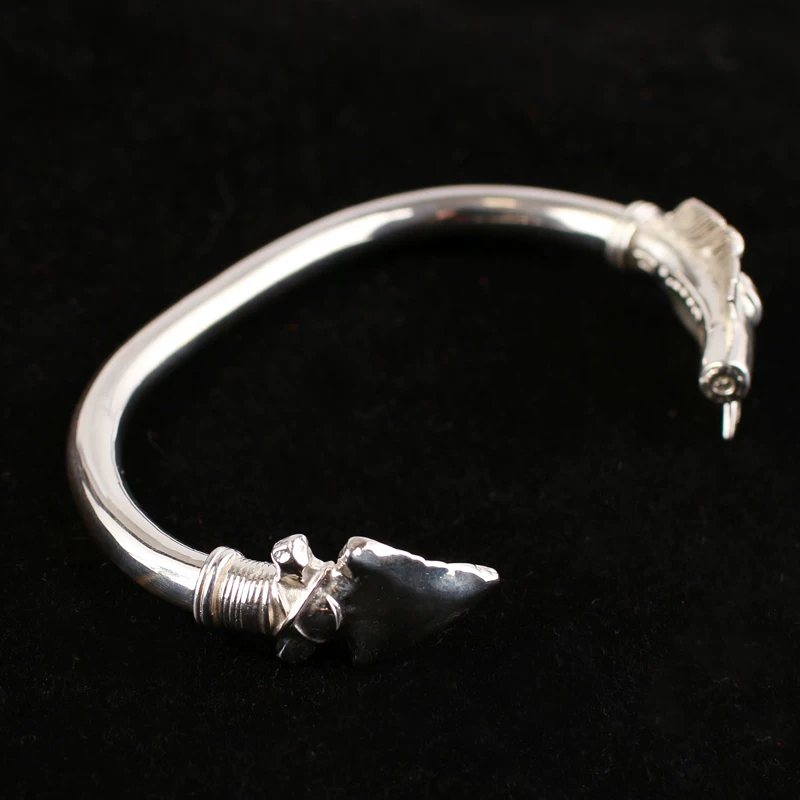 Bow and arrows handmade, bracelet, style, silver 925 sample