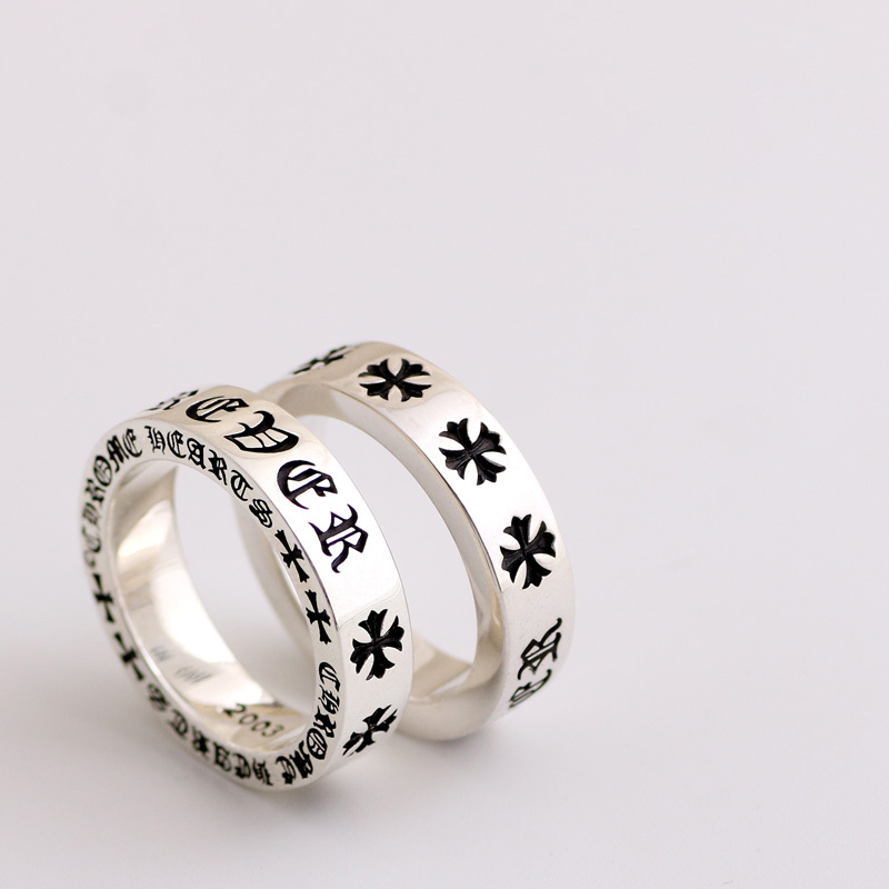 高橋一休五郎 ハンドメイド 925 スターリングシルバー フォーエバー エターナル クロス フラワー 男女兼用 カップルリング 指輪