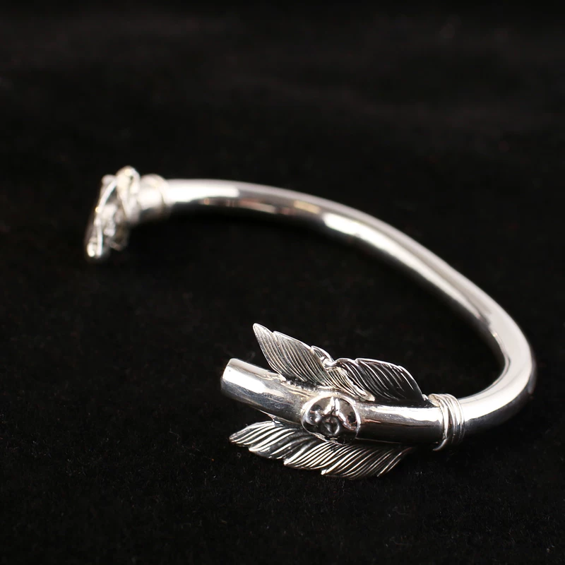 Bow and arrows handmade, bracelet, style, silver 925 sample