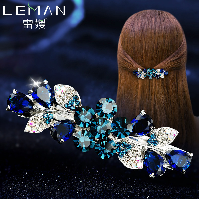 New hairclip female issuing ding jia headdress Korean adult headgear clip rhinestone clip elegance fa shi pin