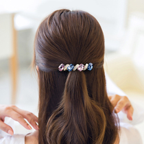 Hairclip rhinestone hair jewelry womens hair big clip Korean clip temperament elegant top clip one-word clip headgear hair card