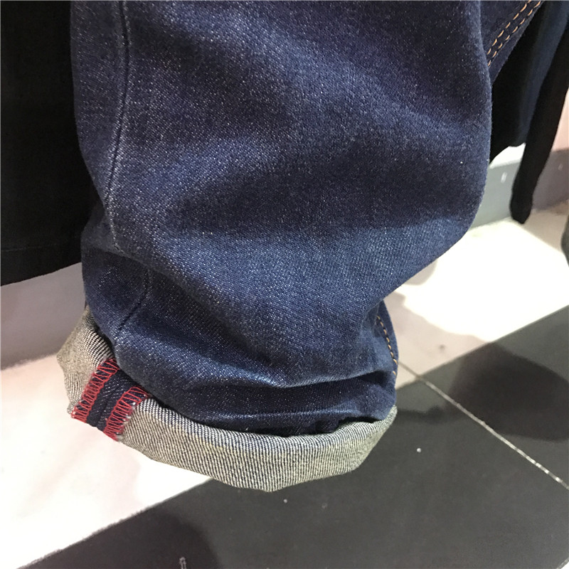 Quần jean nam chính hãng Baleno Benny Road Quần ống suông thẳng Joker Casual Xu hướng thời trang Quần nam - Quần jean quần áo nam hàng hiệu