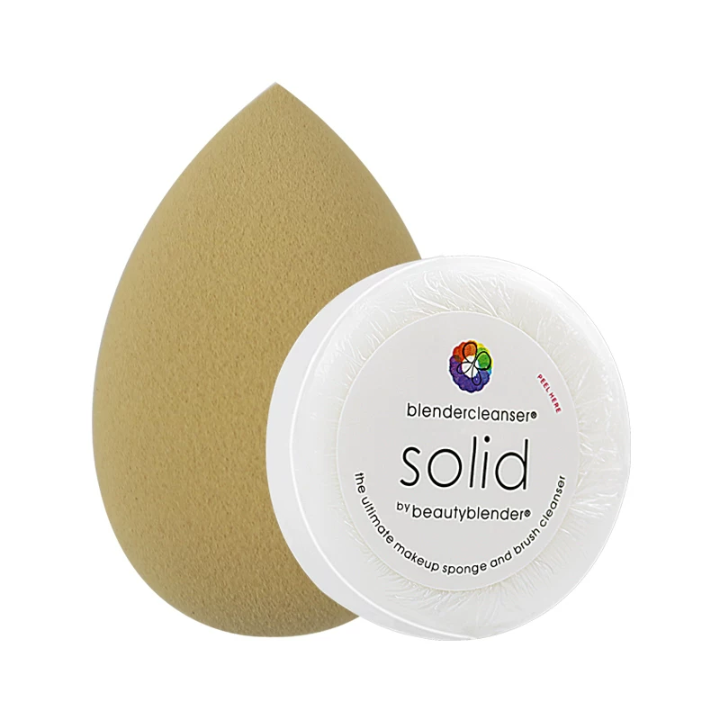 Пудра-блендер Beauty egg + мини чистое мыло beautyBlender спонж для макияжа