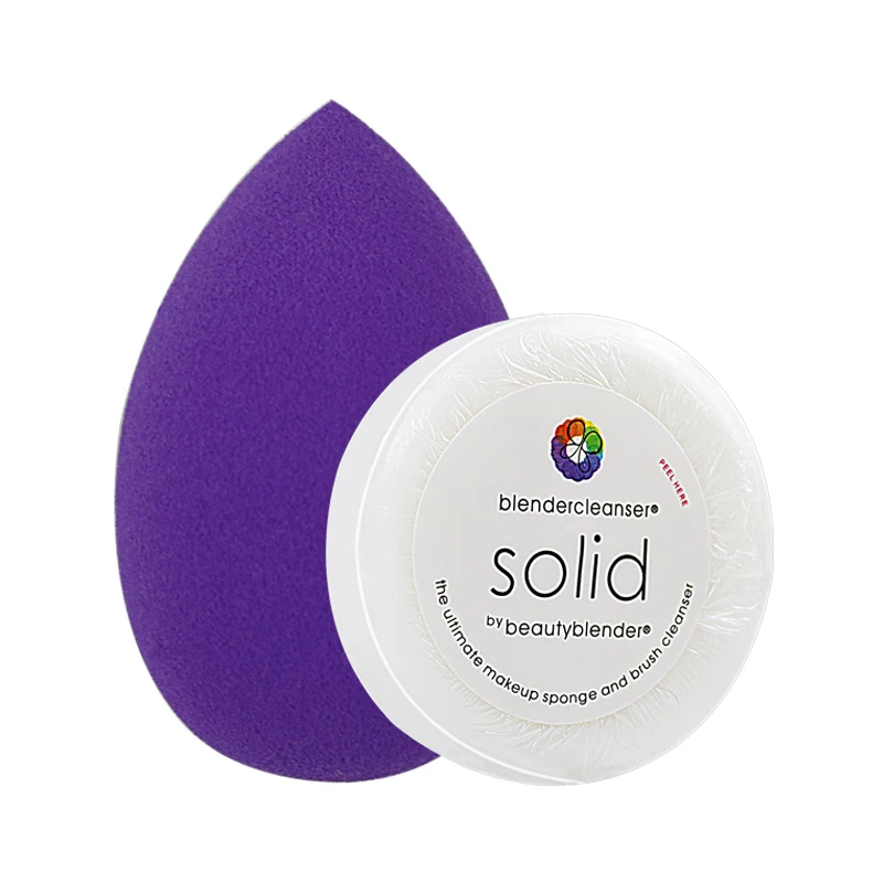 Пудра-блендер Beauty egg + мини чистое мыло beautyBlender спонж для макияжа