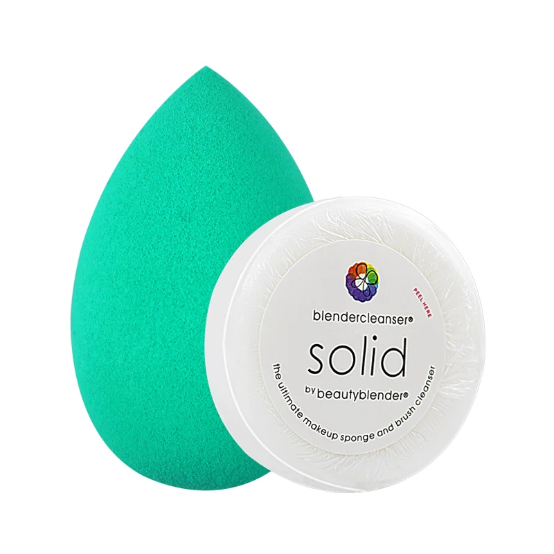 Пудра-блендер Beauty egg + мини чистое мыло beautyBlender спонж для макияжа