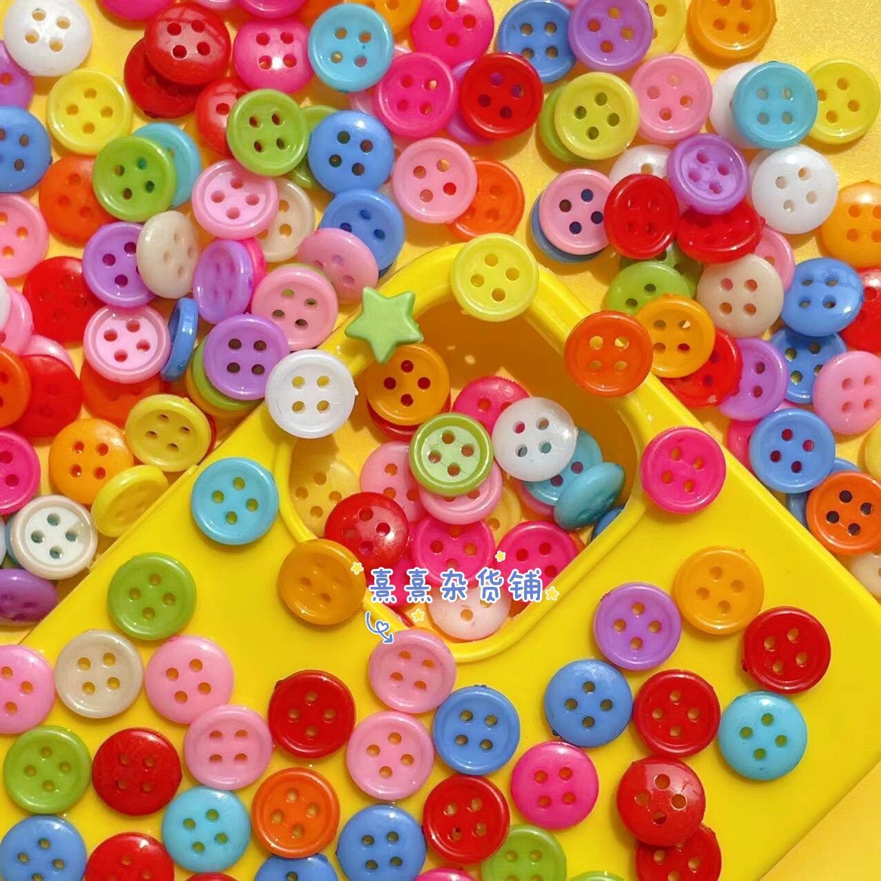 Xi Xi Grocery Shop Makaron Button Plastic Material DIY Handmade Material Package Mobile Case Accessories