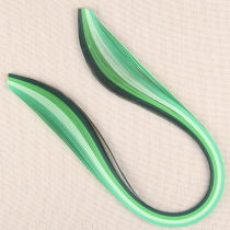 DIY handmade long 54cm cm green gradient paper strip 3mm 5mm 7mm 10mm 100 strip bag