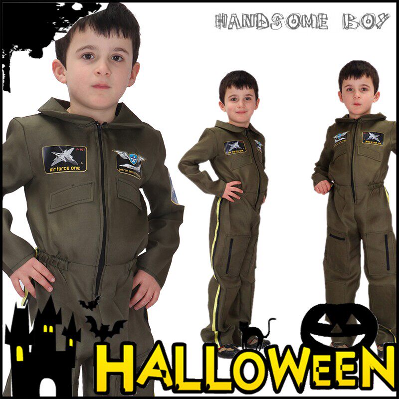 The Halloween Cos Children's Clothing Traffic Police Performance Conserve Christmas Stage Performance Costume Special Soldiers to Conserve Police