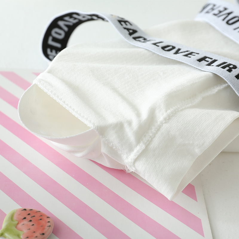 Áo lót không vành kiểu vest đẹp quấn ngực ống hàng đầu đồ lót thể thao nữ chạy tập hợp học sinh nữ sinh trung học màu bra