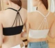 2 mảnh Quần vest vest quấn ngực đồ lót nữ ống top bra nữ thể thao ngắn học sinh trung học nữ sinh Hàn Quốc