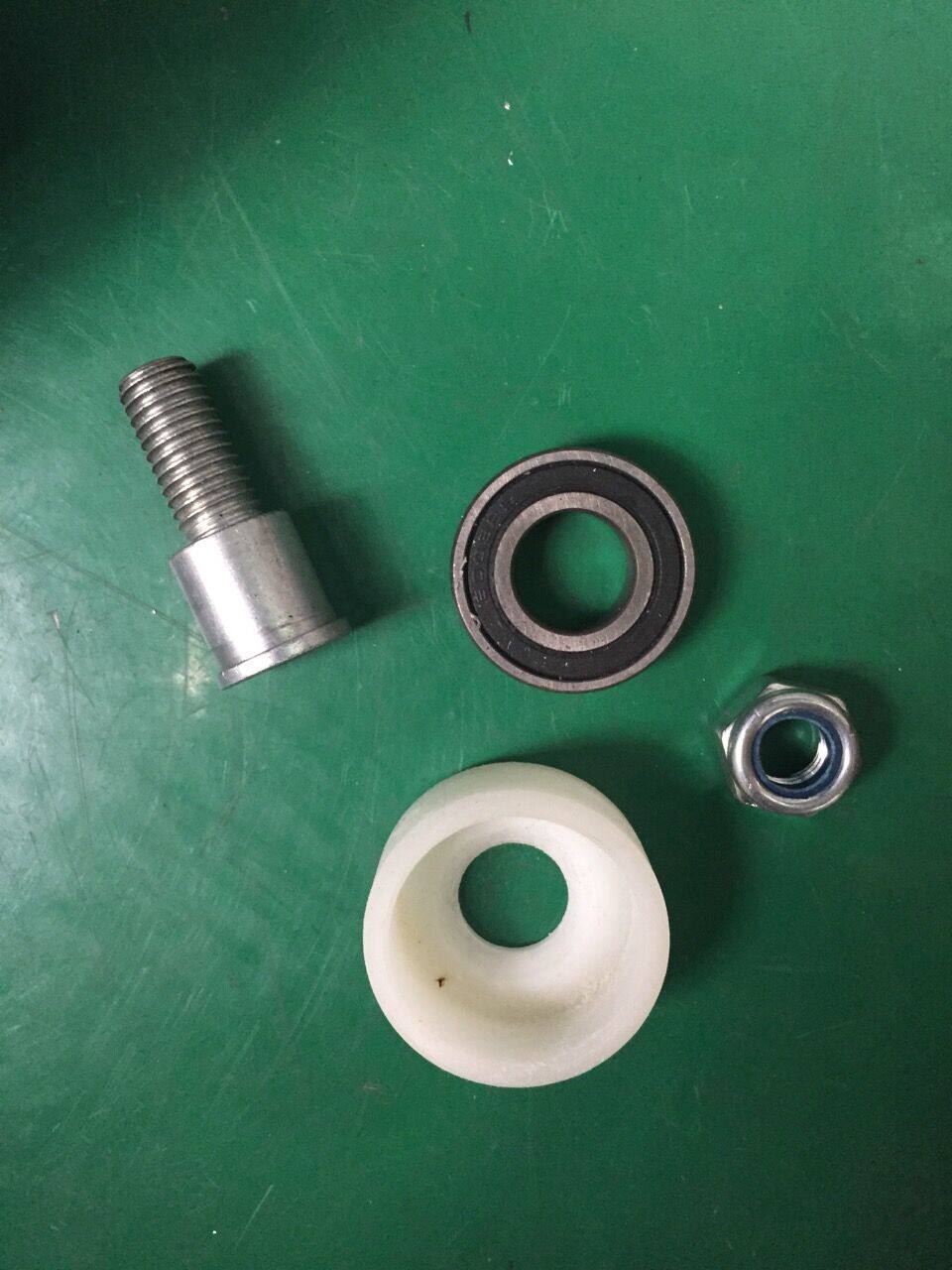 Exhibition Hand rocking lift Material lifter aluminium alloy rail wheel Nylon wheel transmission wheel grooved pulley