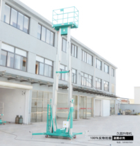 Double mast aluminum alloy lift double column 6 8 10 12 14 m electro-hydraulic aerial work lifting platform