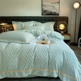 Антистатический зимний пододеяльник, утепленный коралловый двусторонний комплект, легкий роскошный стиль, 4 предмета