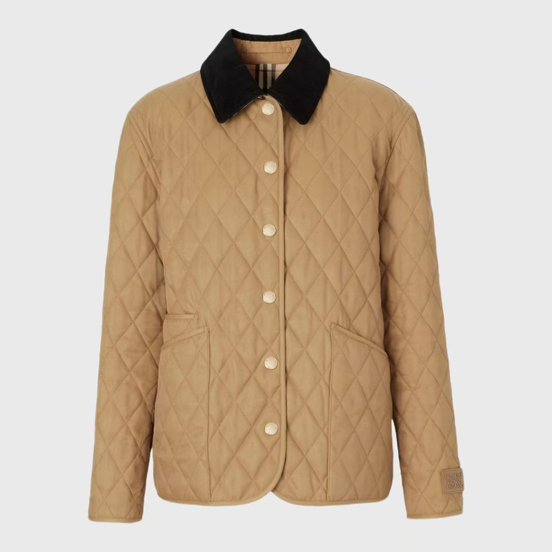 Bajia Luxury Classic Diamond Quilted Lightweight Cotton Jacket High-Quality New Version Loose-Fitting Plaid Jacket