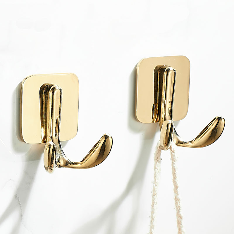 Light Luxury Adhesive Clothes Hook, No-Drill Bathroom Towel Hook, Entryway Single Sticky Hook, Clothes Wardrobe Coat Hook