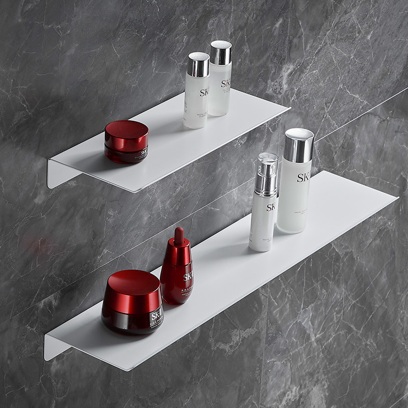 Bathroom shelf wall with a word partition wall hanging washing and dressing counter white mirror to contain no punch