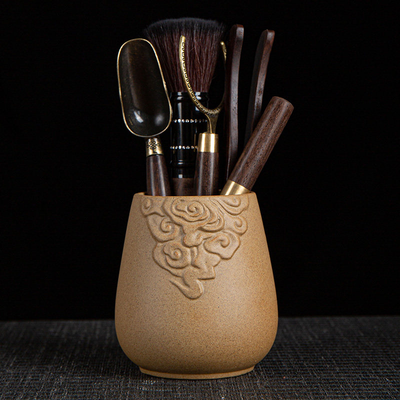 Coarse Tao Xiangyun Tea Bucket 6 Gentleman Tea Dauf Tea Accessories Whole Set Tea Pen Tea Pinch of Tea Ashtray Tea Pamper Cup Fork