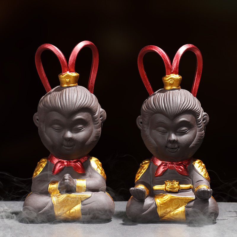 Xin Floating Dragon Creative Qitian Grand Santa Zen's Epiphany Tea Table Ornament Purple Sand Tea Darling Tea Table Tea Table Tea Play