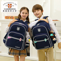 Cambridge University Bag Boy Spine Minus Minus Double Shoulder Bag Elementary School Students 12 3-6 Grade Girl Backpack Light 4