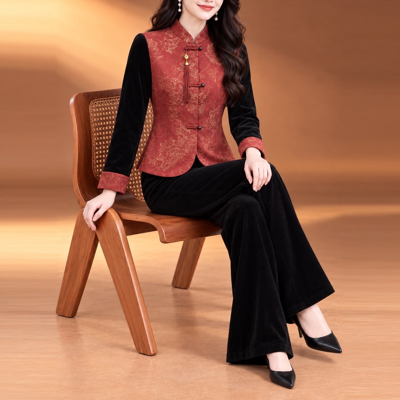 New Chinese-Style Vest Suit for Women 2026 New Autumn Light Luxury High-End Youthful Version Age-Reducing Outfit Three-Piece Set New Chinese-Style Vest Suit for Women 2026 New Autumn Light Luxury High-End Youthful Version Age-Reducing Outfit Three-Piece Set