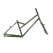 LKLM cheerful 318 frame inclined beam long-distance travel frame load riding bicycle steel frame
