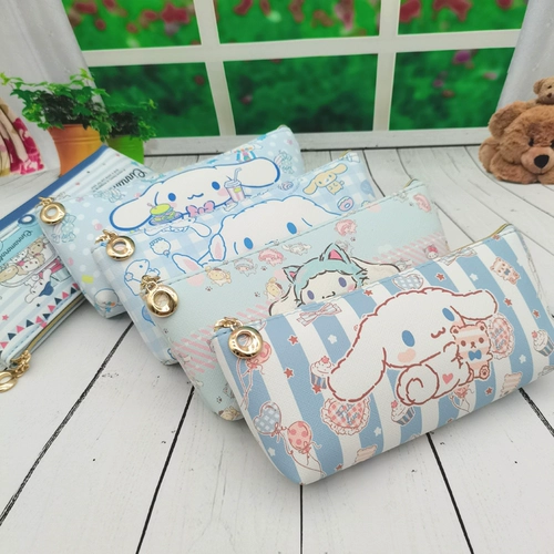 Мультяшные канцтовары, сумка через плечо для школьников, обучающий простой пенал, сумка для хранения