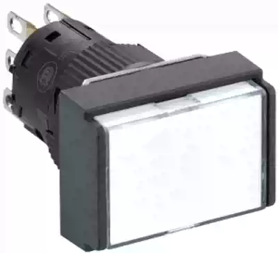 Original XB6EDA12F Schneider self-reset button rectangular white 2NO NC