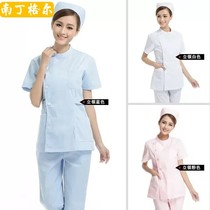 White coat Short-sleeved long-sleeved female doctor summer college student laboratory suit Chemical nurse overalls Plus size