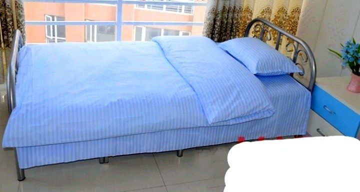 Three-piece quilt cover pillowcase four-piece bed set single hospital clinic nursing home bed cover quilt cover 1 2m three-piece set