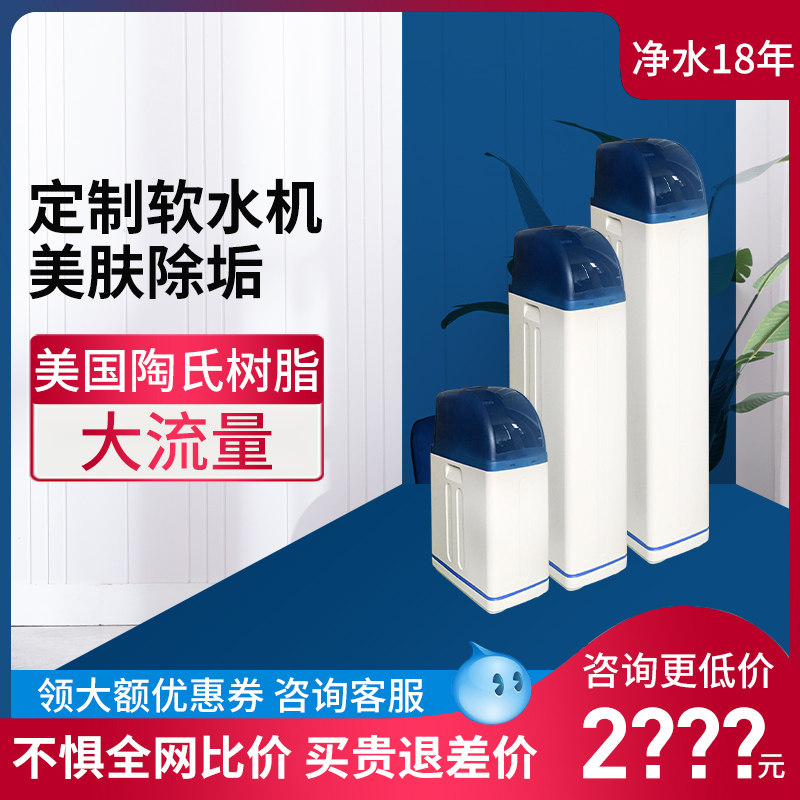 Custom water softener household large flow whole house descaling villa automatic equipment 1 central softener PTR valve