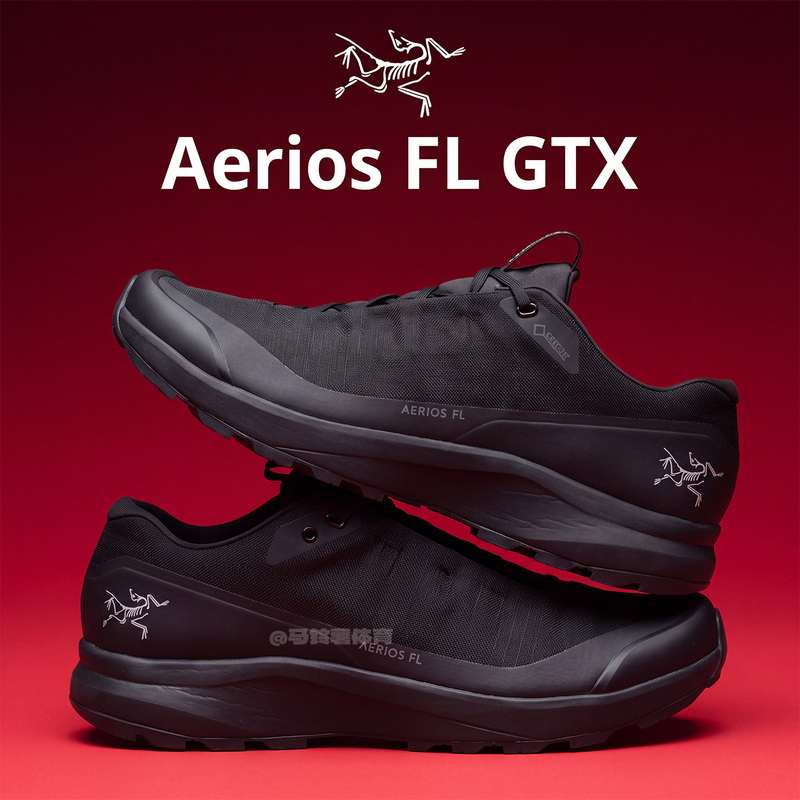 Arcteryx Aerios Fl 2 Gtx Black Men's Low-Top Outdoor Shoes Waterproof Sports Shoes