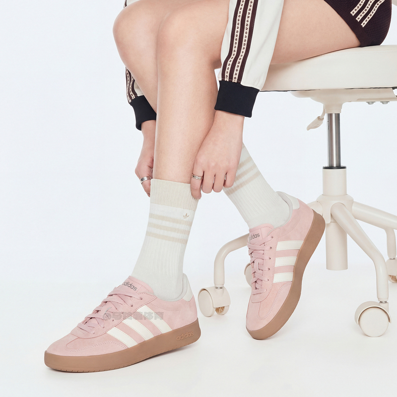 Adidas Barreda New 2026 Spring and Summer Sneakers Light Pink German Training Shoes Women's Model Kh6998