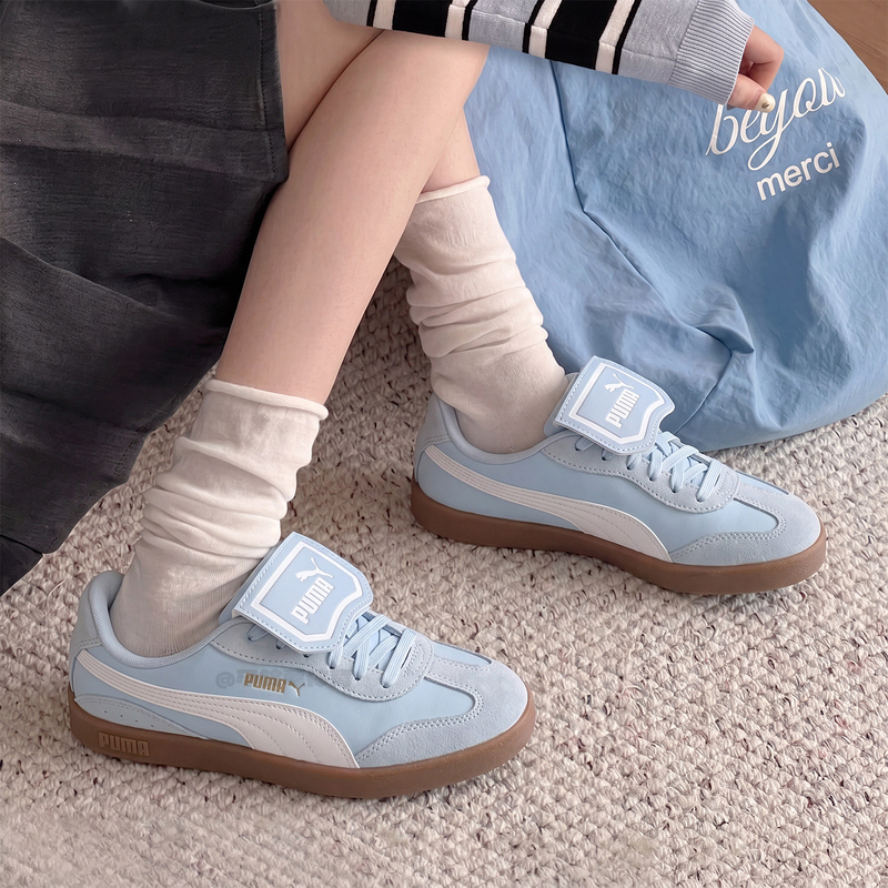 Puma Trendy T-Toe Football-Style German Training Sports Casual Sneakers Blue Women's New Summer Model Super Stylish