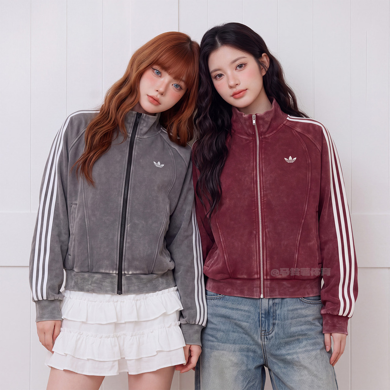 Adidas Adidas Trefoil Korean Women's Jacket Casual Sports New Short Style Kx3044 Adidas Adidas Trefoil Korean Women's Jacket Casual Sports New Short Style Kx3044