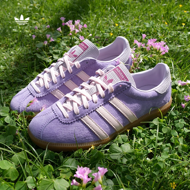 Adidas Originals Bermuda Adidas Pink Purple Brown Casual Training Sneakers for Women Jr7157
