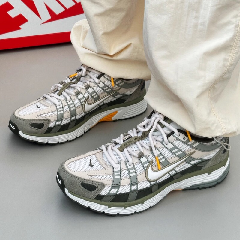 Nike Nike Men's Shoes P-6000 Brown-Green Retro Dad Shoes Mesh Sneakers Running Shoes Ih0246-320