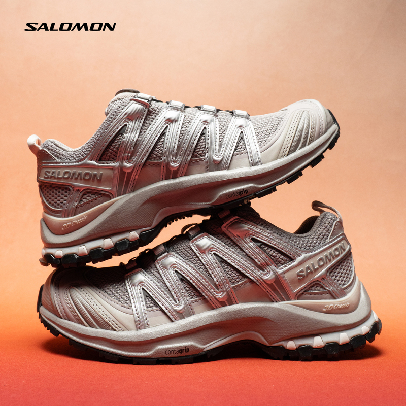 Salomon Women's Shoes Xa Pro 3D Alloy Gray Men's Shoes Low-Top Outdoor Sports Running Shoes 416175