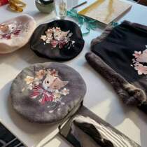 Spot Zi Song Oriental aesthetics Buy three get one free Super cute lucky little lucky Raccoon beret