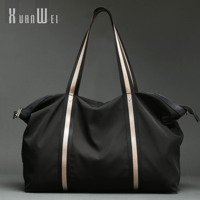 Xuanwei leisure travel bag hand cloth bag men large capacity horizontal one-shoulder cross-body duffel bag short business trip light