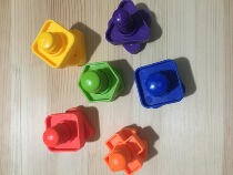 Small flower BUSY board HOT FINE accessories High quality plastic screw Building Blocks Matching child Toddler Montessori Neutral