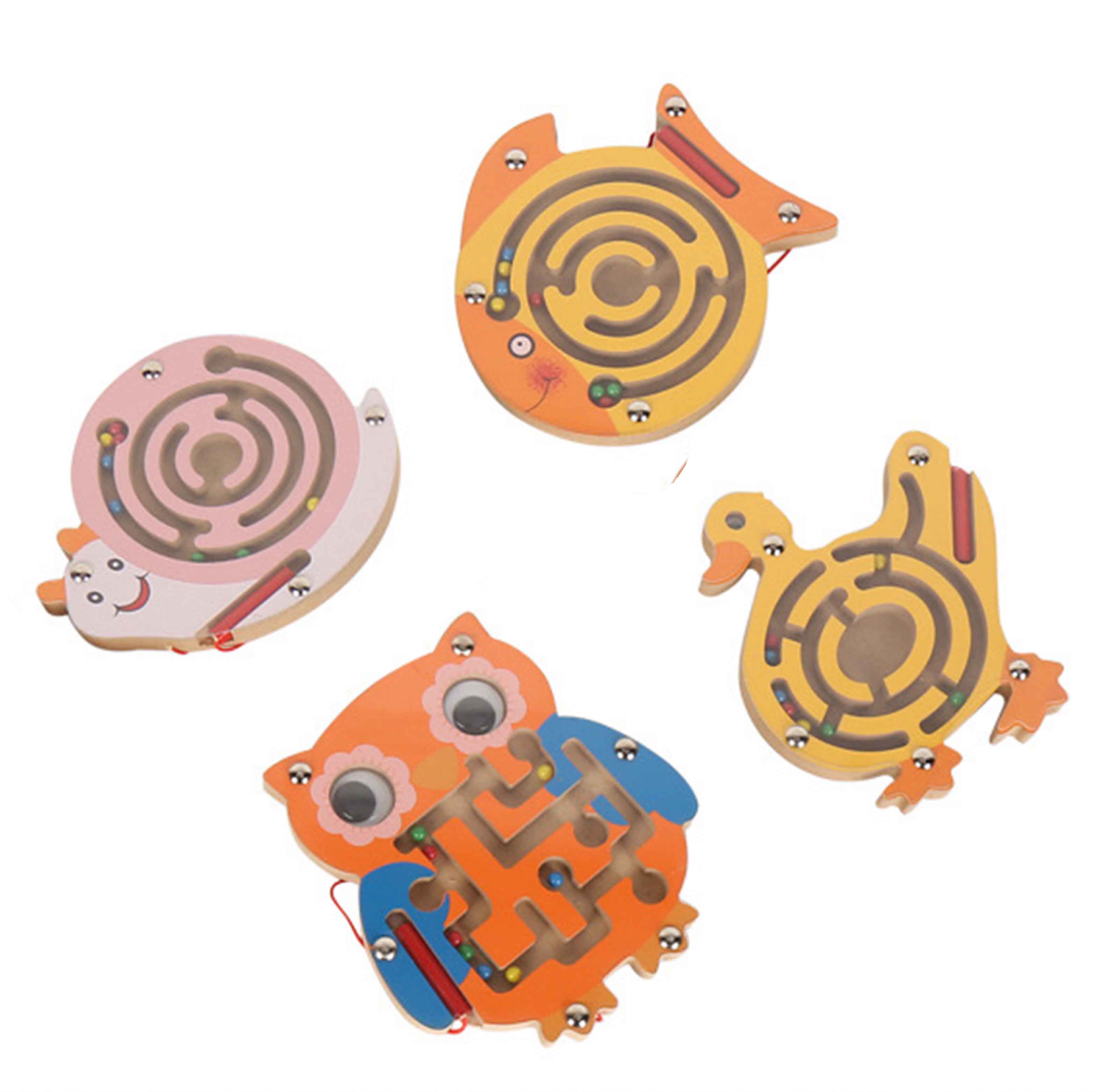Magnetic Walking Pearl Clear Stock Maze Car Train Crocodile Bees Little Bear Owl Baby Boy Monsoon Teach Toys