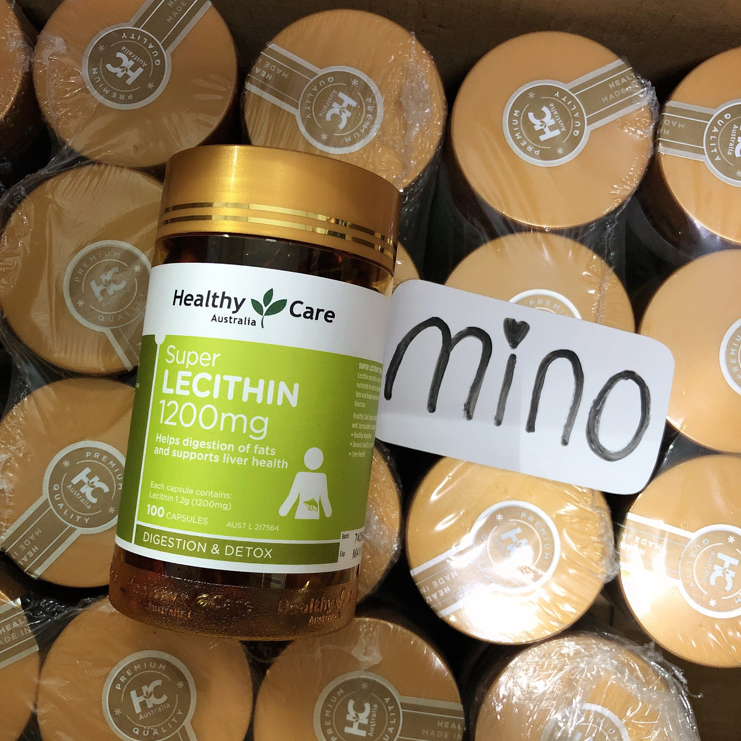 Australia Healthy Care HC Lecithin 1200mg Soy Lecithin Fish Oil Companion Middle-aged health care