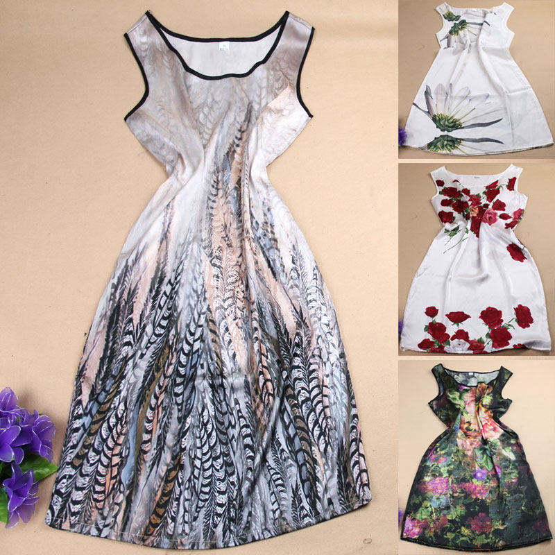 Inventory processing silk long skirt pure mulberry silk dress sleeveless vest skirt round neck silk dress