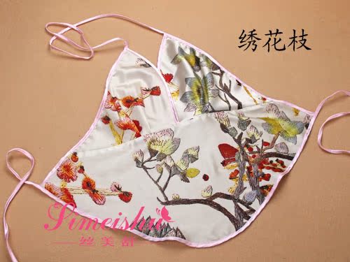 Nữ thần sexy 100% lụa V-Cổ in lụa tạp dề ladies đồ lót đồ ngủ sexy bụng người lớn